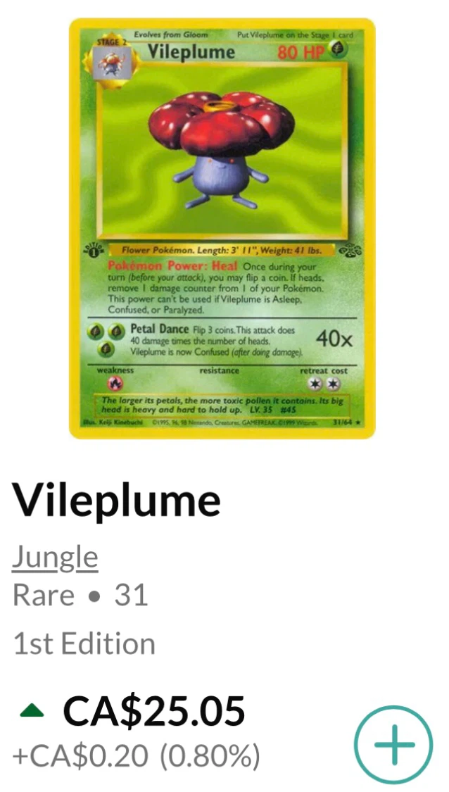 Vileplume (1st Edition) • Pokémon Jungle Set *** - photo 3