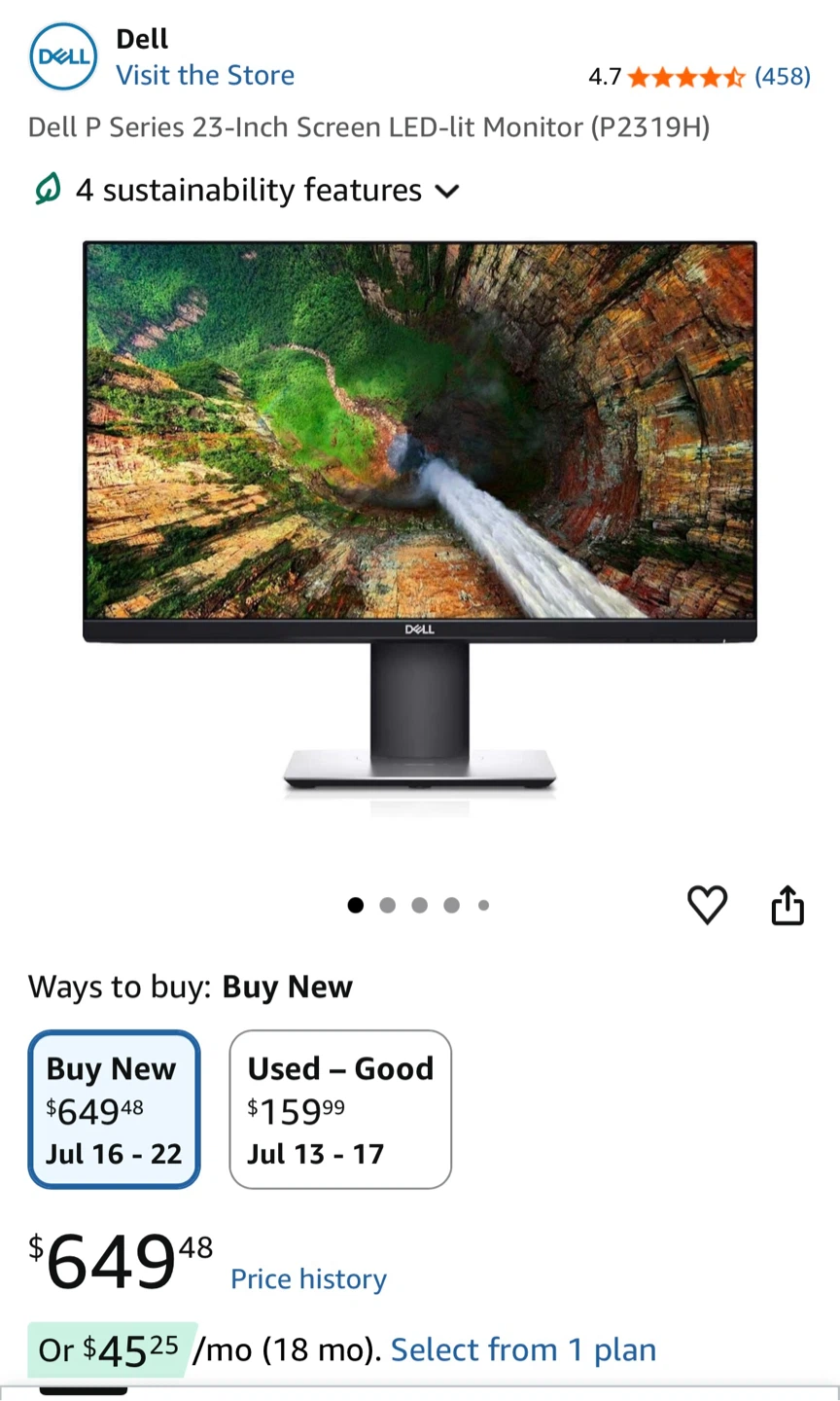 Dell Monitor New in Box