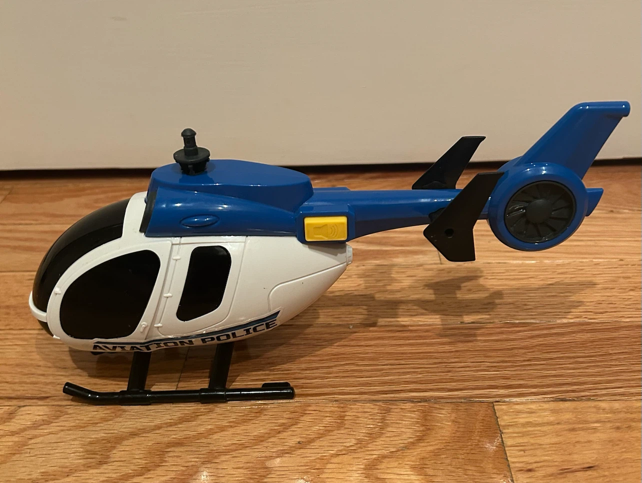 Blue and White Aviation Police Toy Helicopter - photo 2