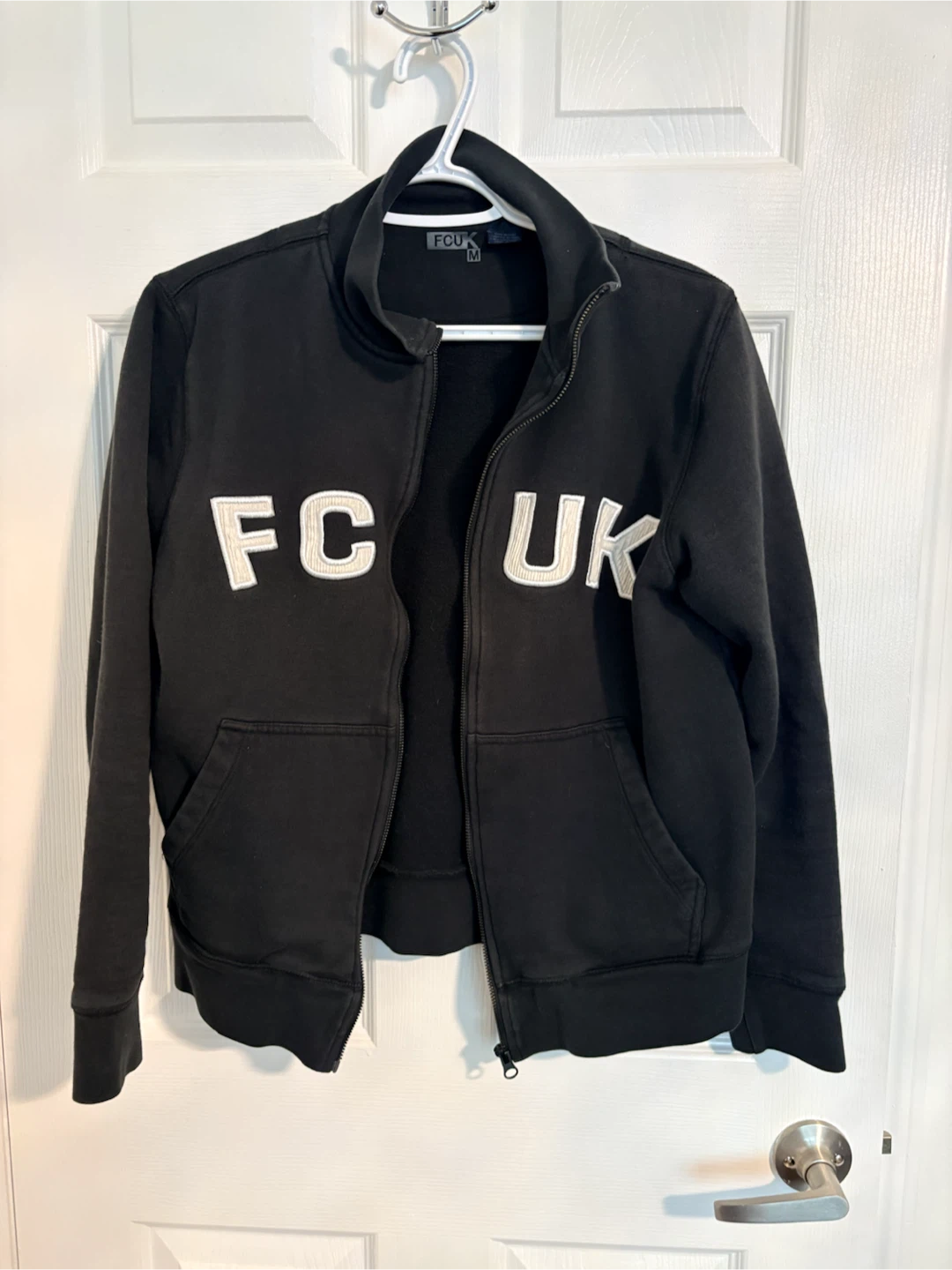 FCUK Black Zip-Up Hoodie Jacket