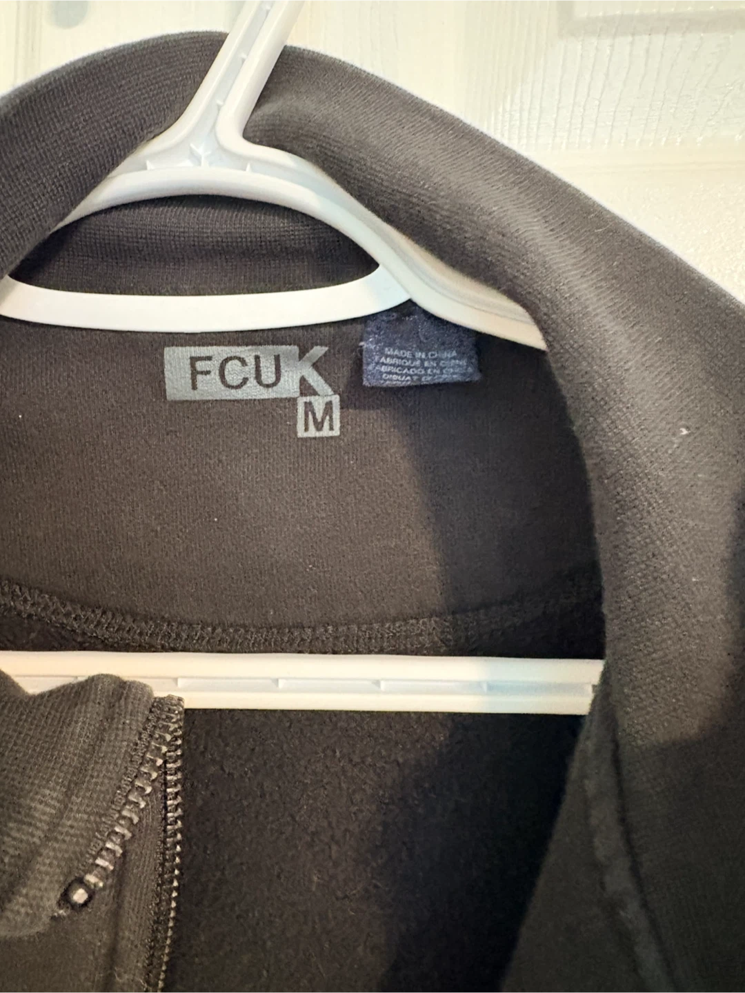 FCUK Black Zip-Up Hoodie Jacket - photo 2