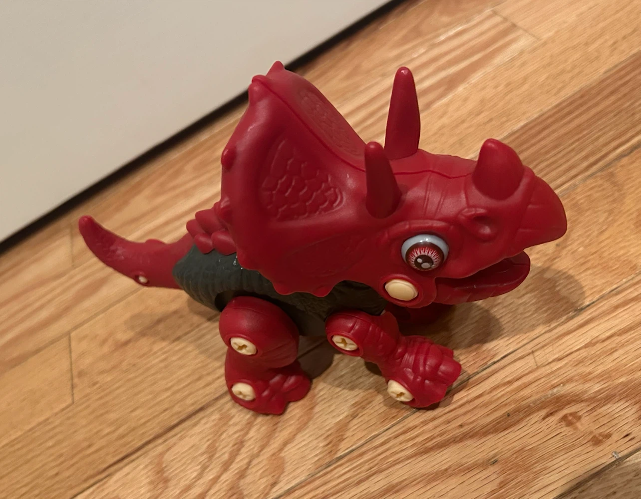 Red Triceratops Build-a-Dino Toy - photo 3