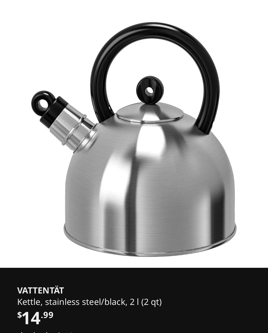 IKEA VATTENTÄT Stainless Steel Kettle - photo 5