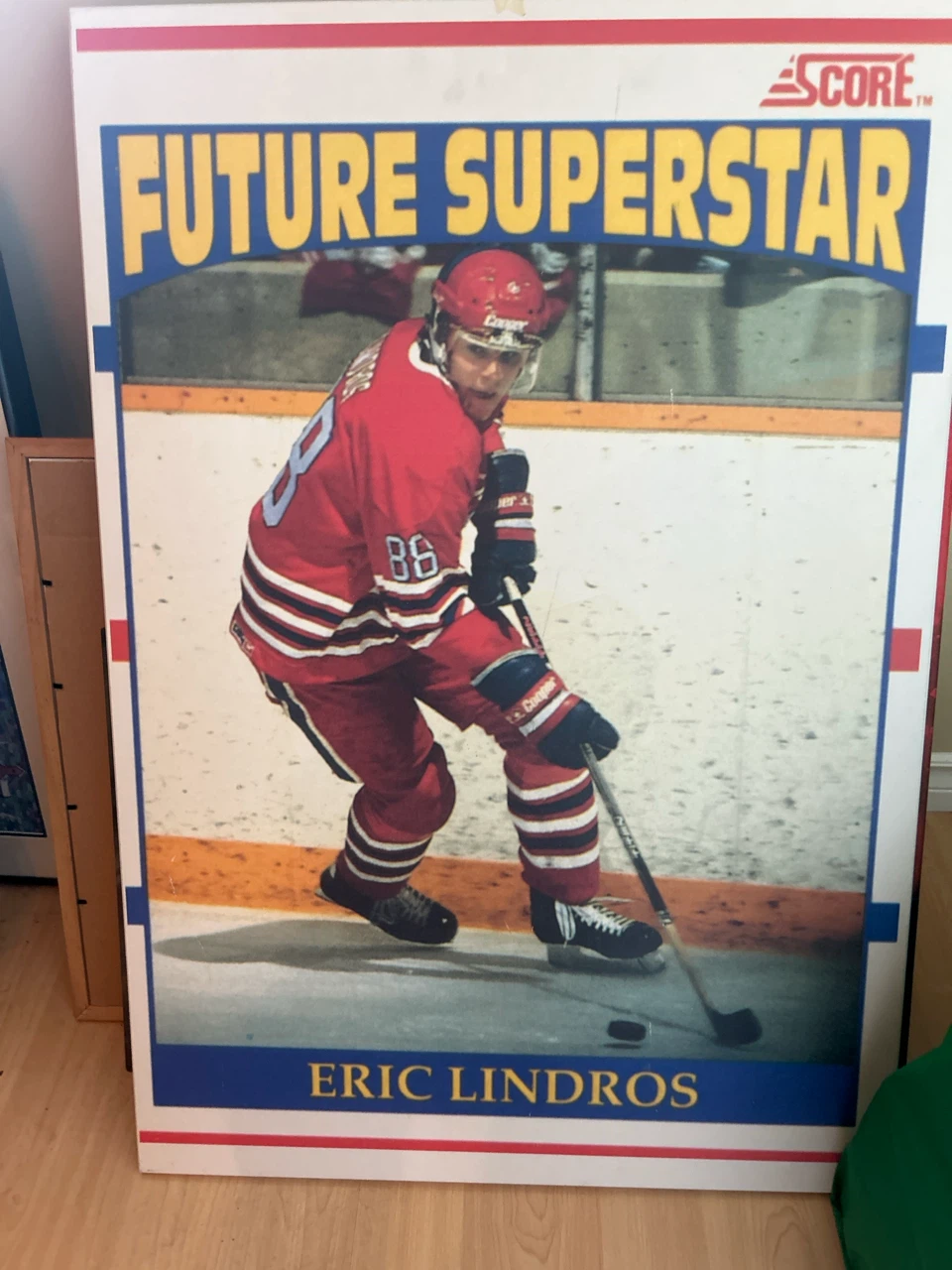 Eric Lindros Future Superstar Score Hockey Card Art