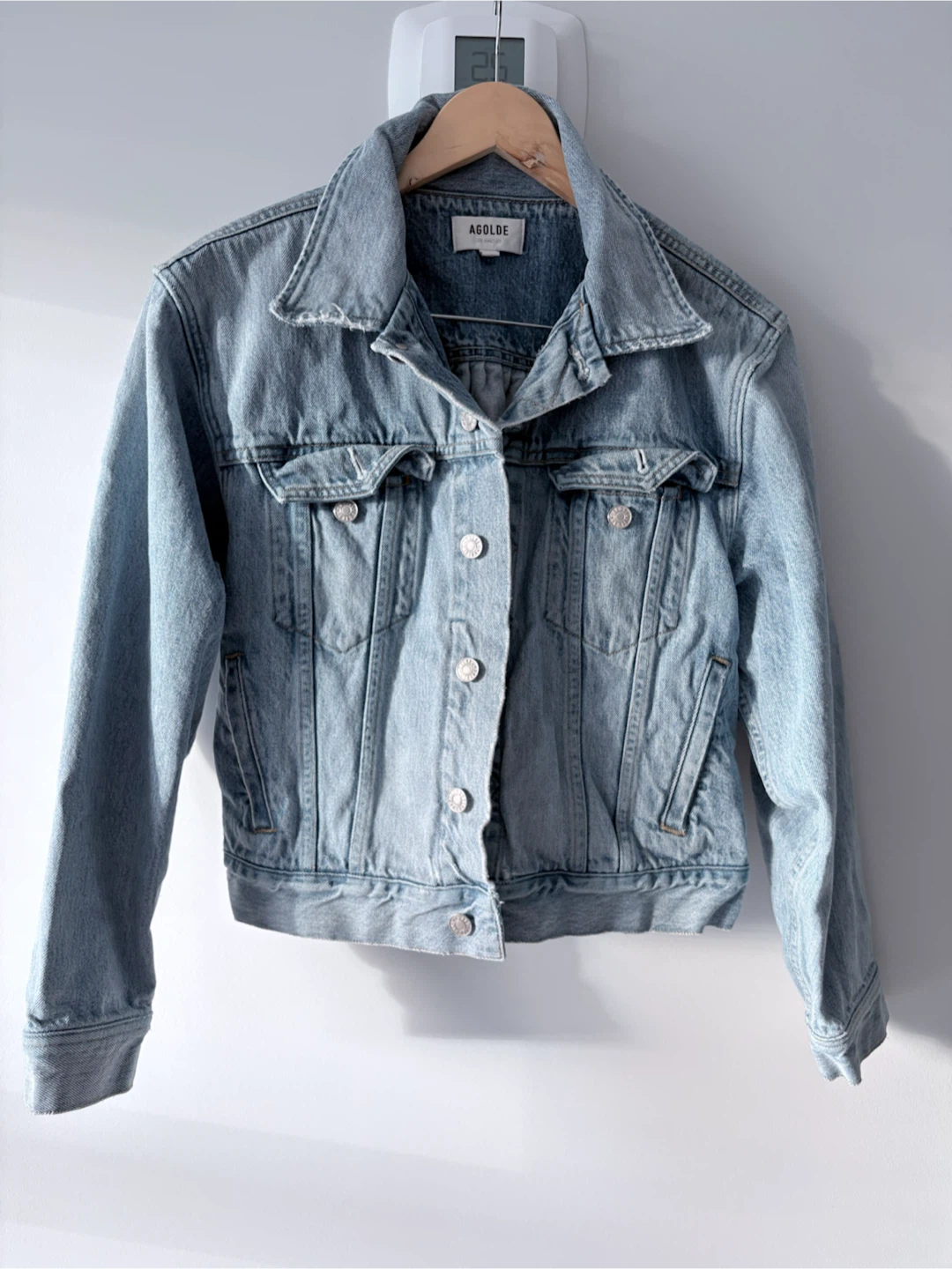 AGOLDE Light Wash Denim Jacket