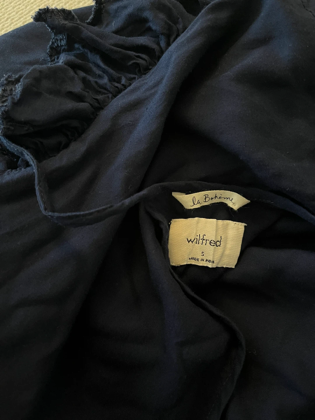 Wilfred La Bohème Navy Tiered Dress S - photo 3
