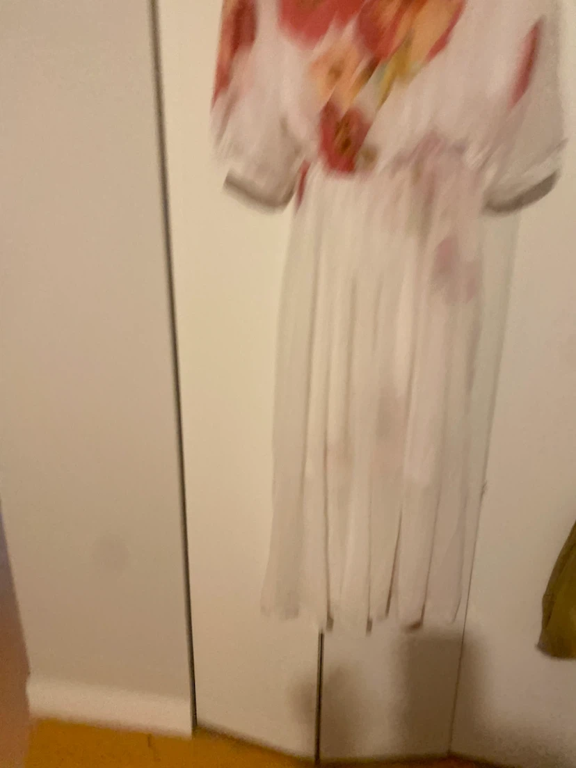 White floral sheer dress - photo 4
