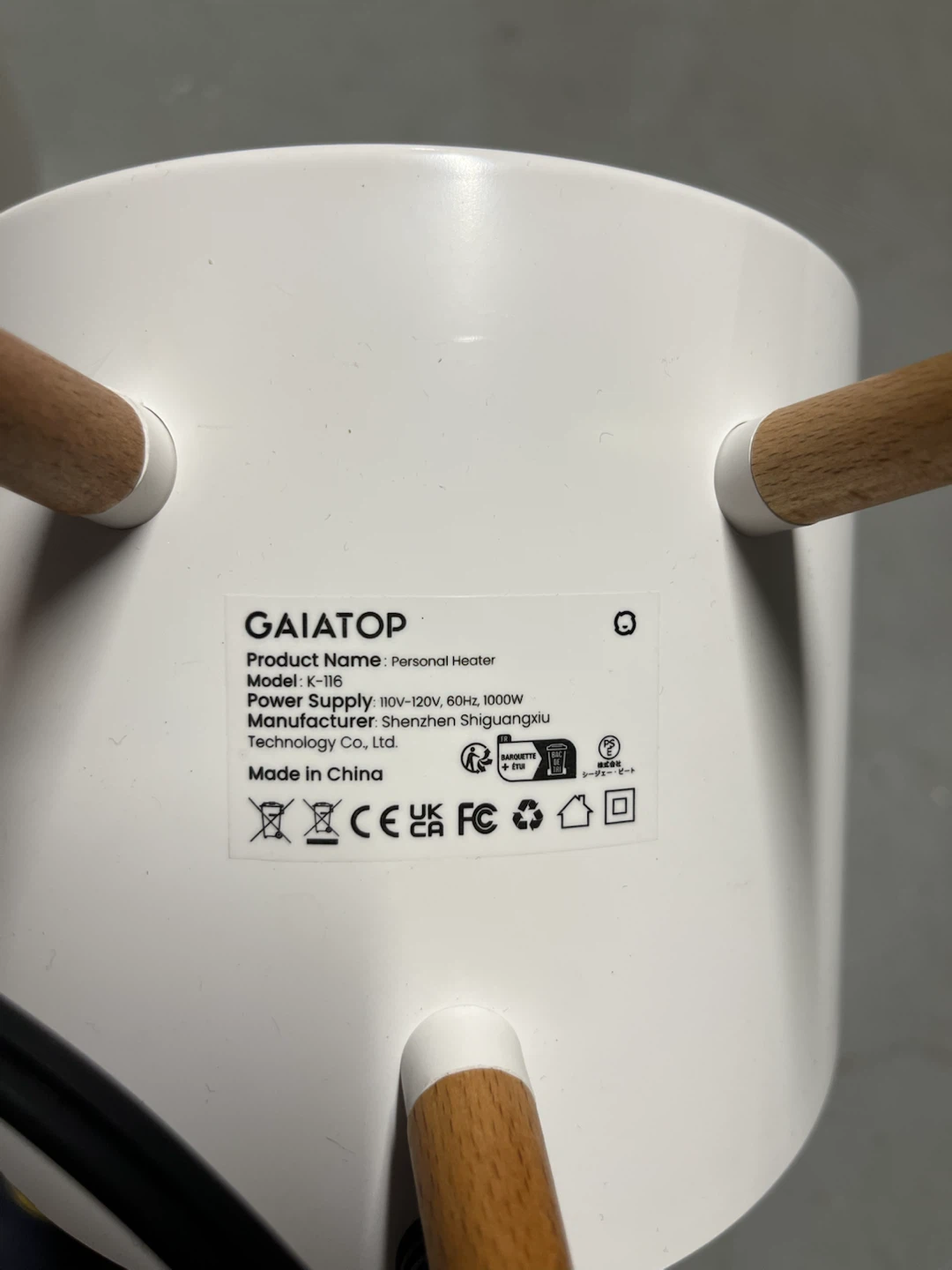 GAIATOP K-116 heater - photo 3