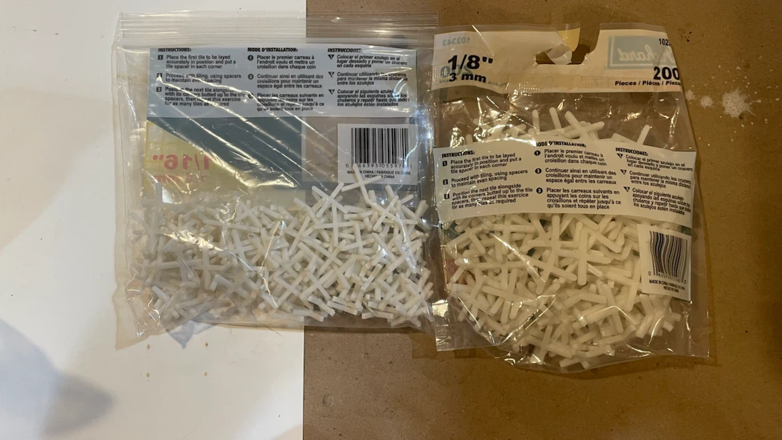 Tile Spacers - 1/16" & 1/8" - Richard - photo 2