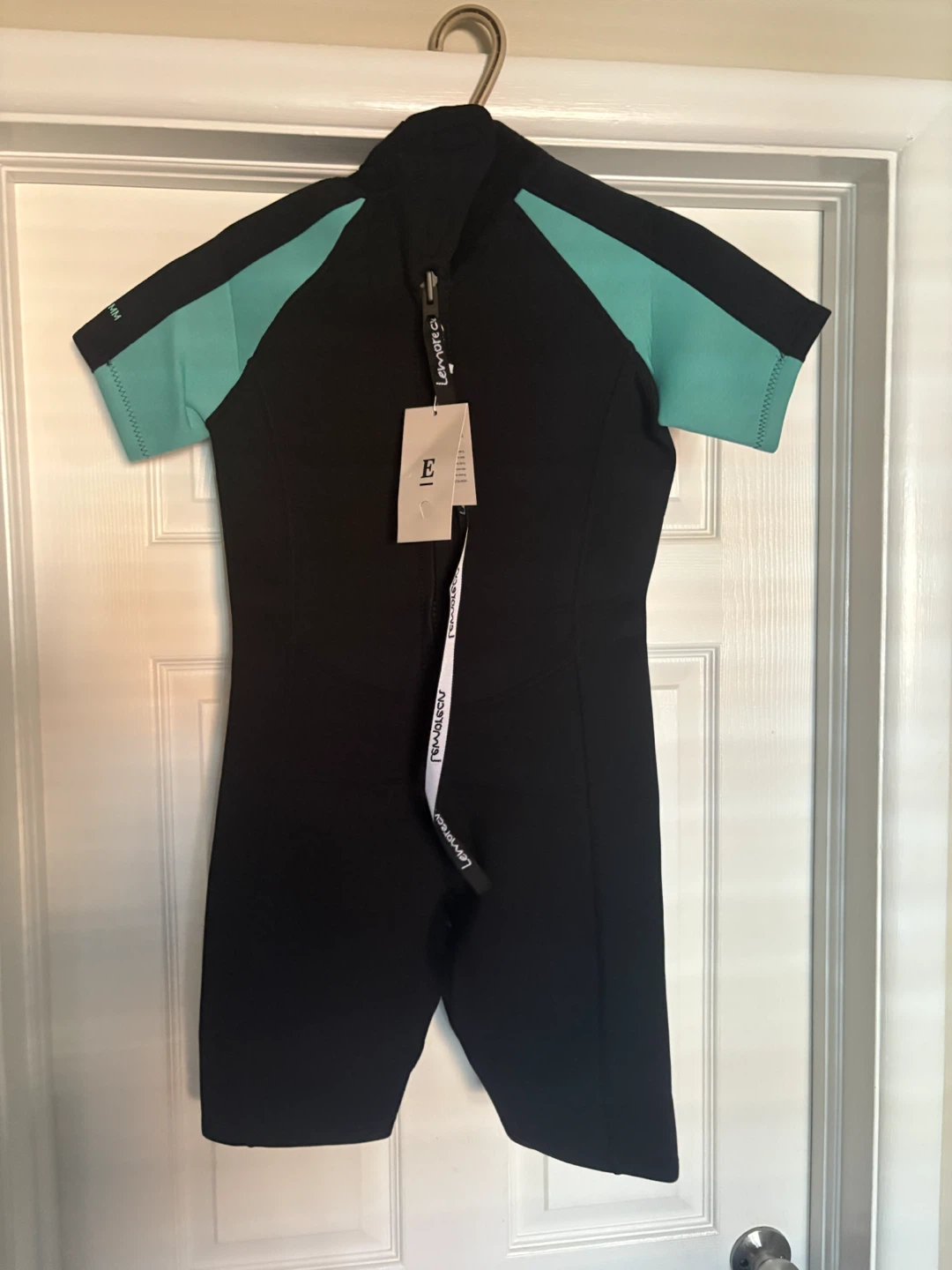 New Lemorecn Wetsuit Black/Teal  for Women/Men who  3mm Shorty - photo 2