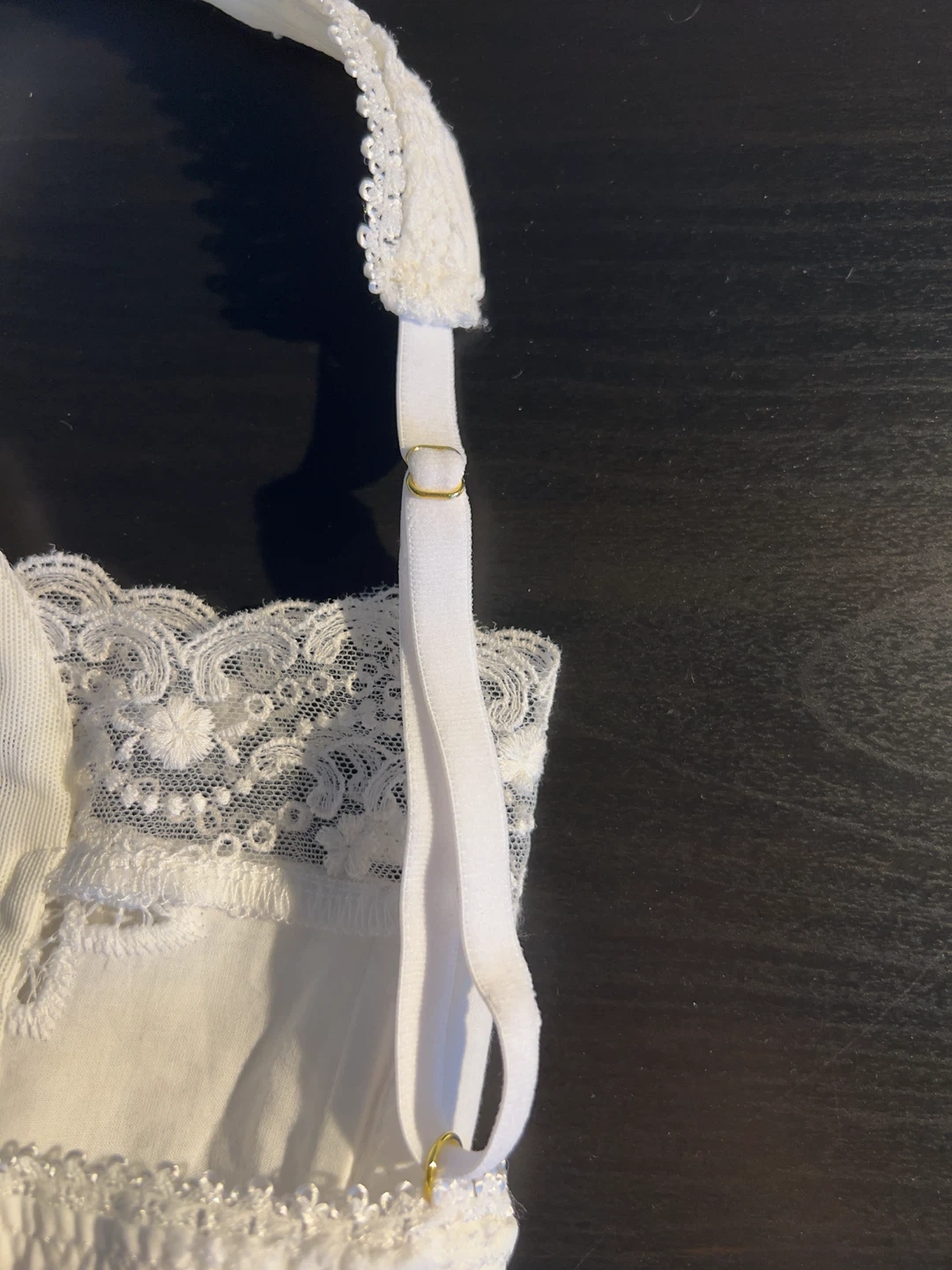 Zara White Lace Bralette Top - photo 2