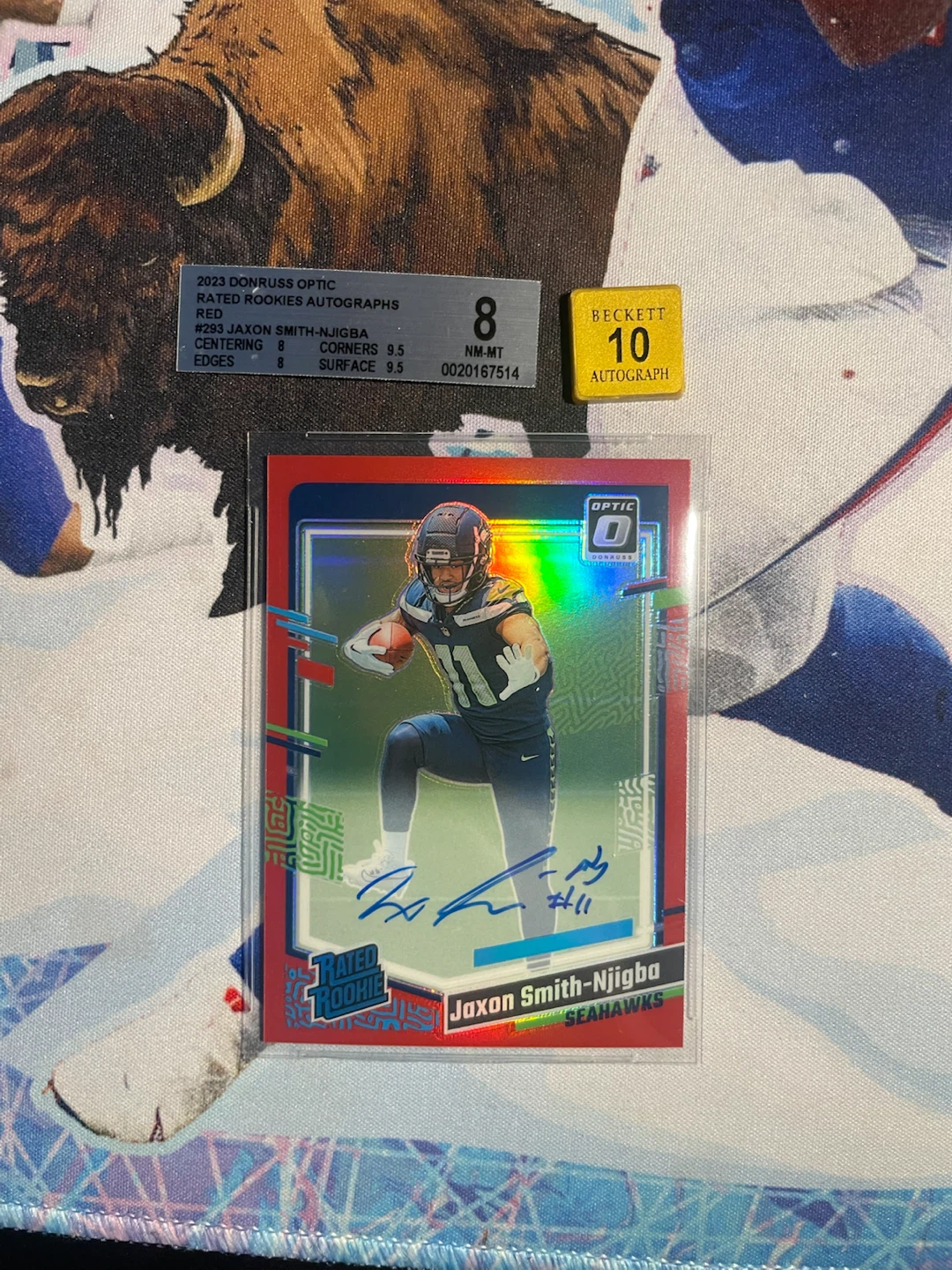 2023 Donruss Optic Jaxon Smith-Njigba Rated Rookie Autograph