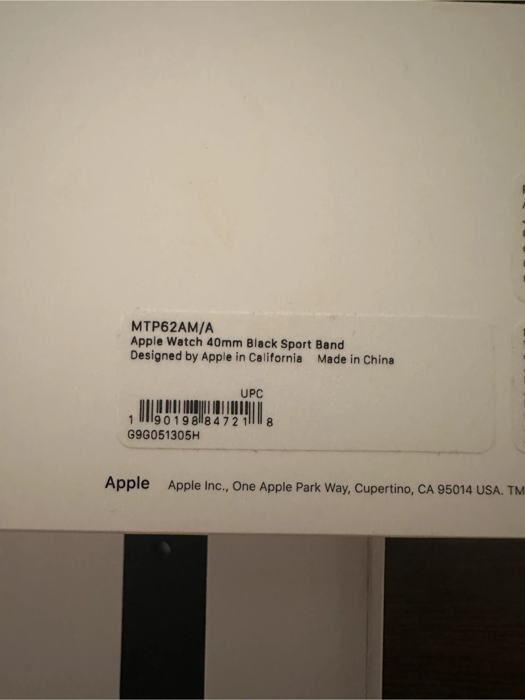 Apple Watch 40mm Black Sport Band - photo 2