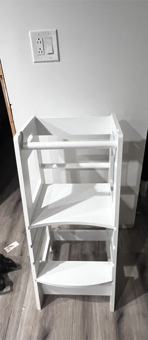 White Wooden Learning Tower - photo 2
