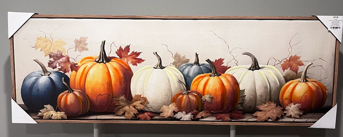 Fall Pumpkins Canvas Wall Art