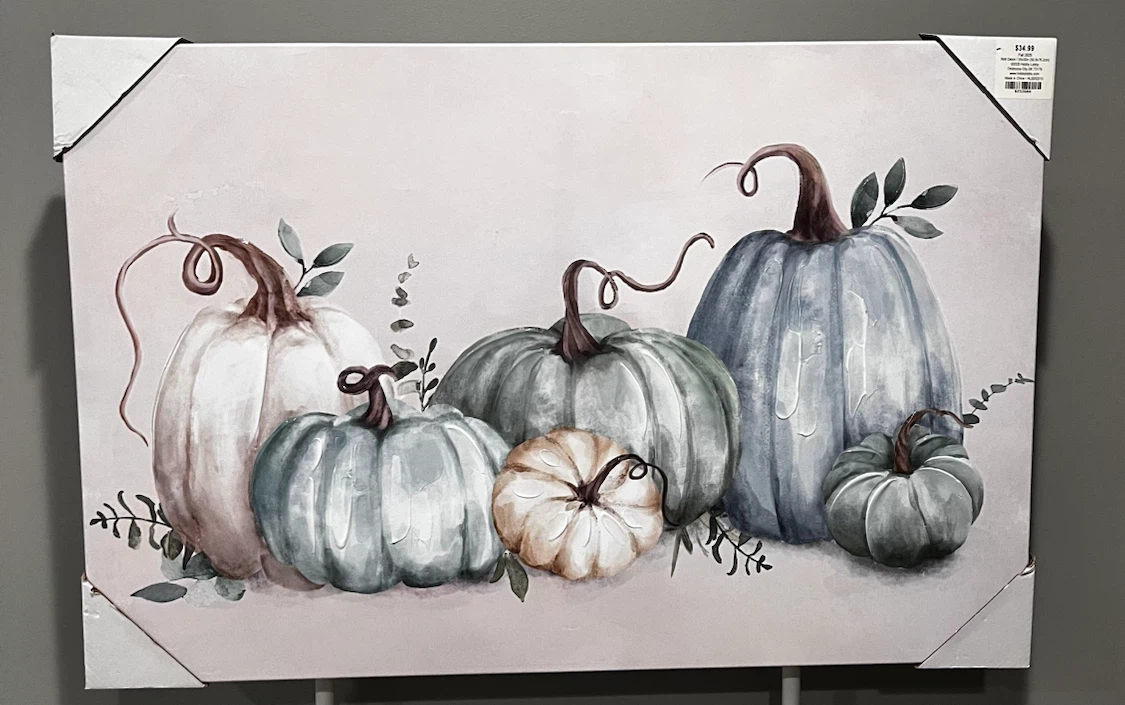 Autumn Harvest Pumpkins Canvas Wall Art - photo 2