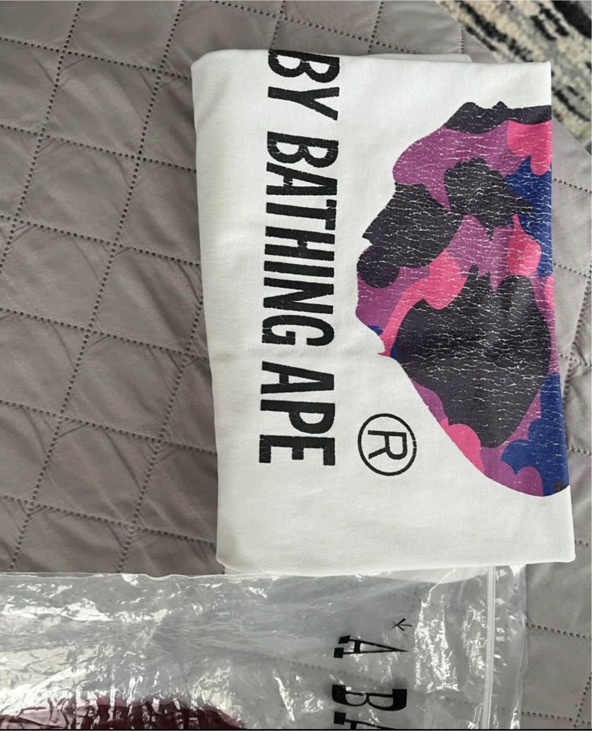 BAPE A Bathing Ape Camo Ape Head T-Shirt White - photo 2