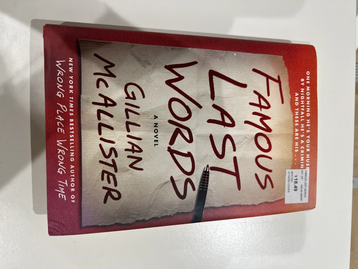 Famous last words book