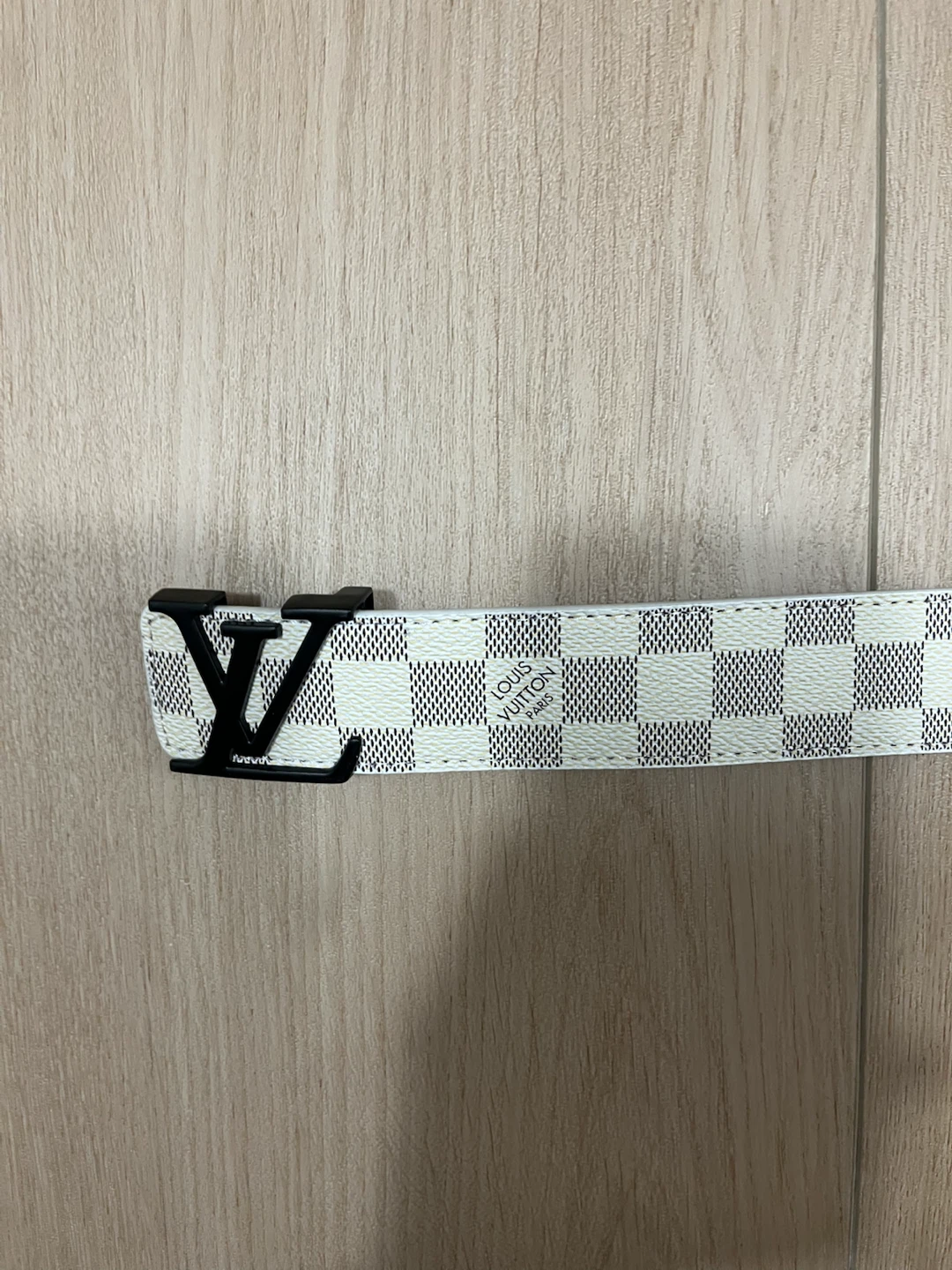 Louis Vuitton white belt