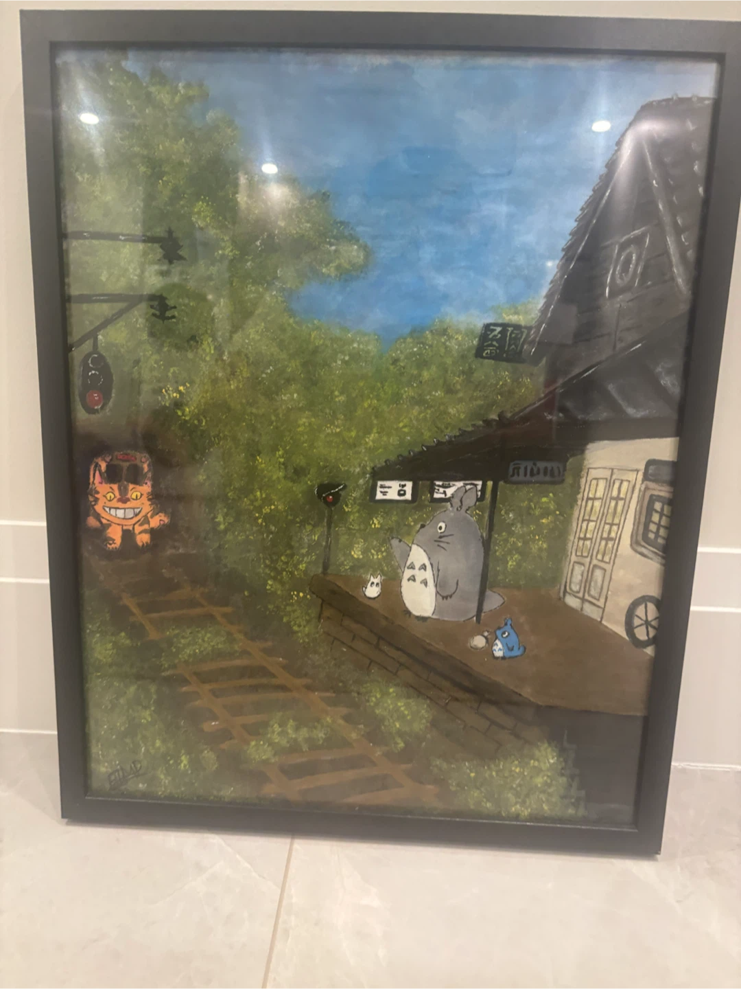 Framed My Neighbour Totoro Painting - photo 2