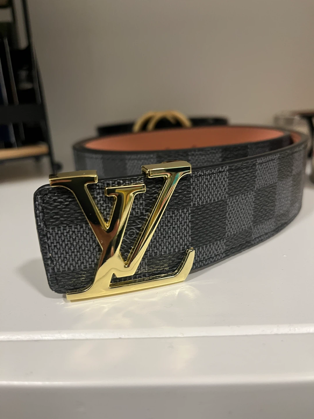 Louis Vuitton Damier Graphite Belt