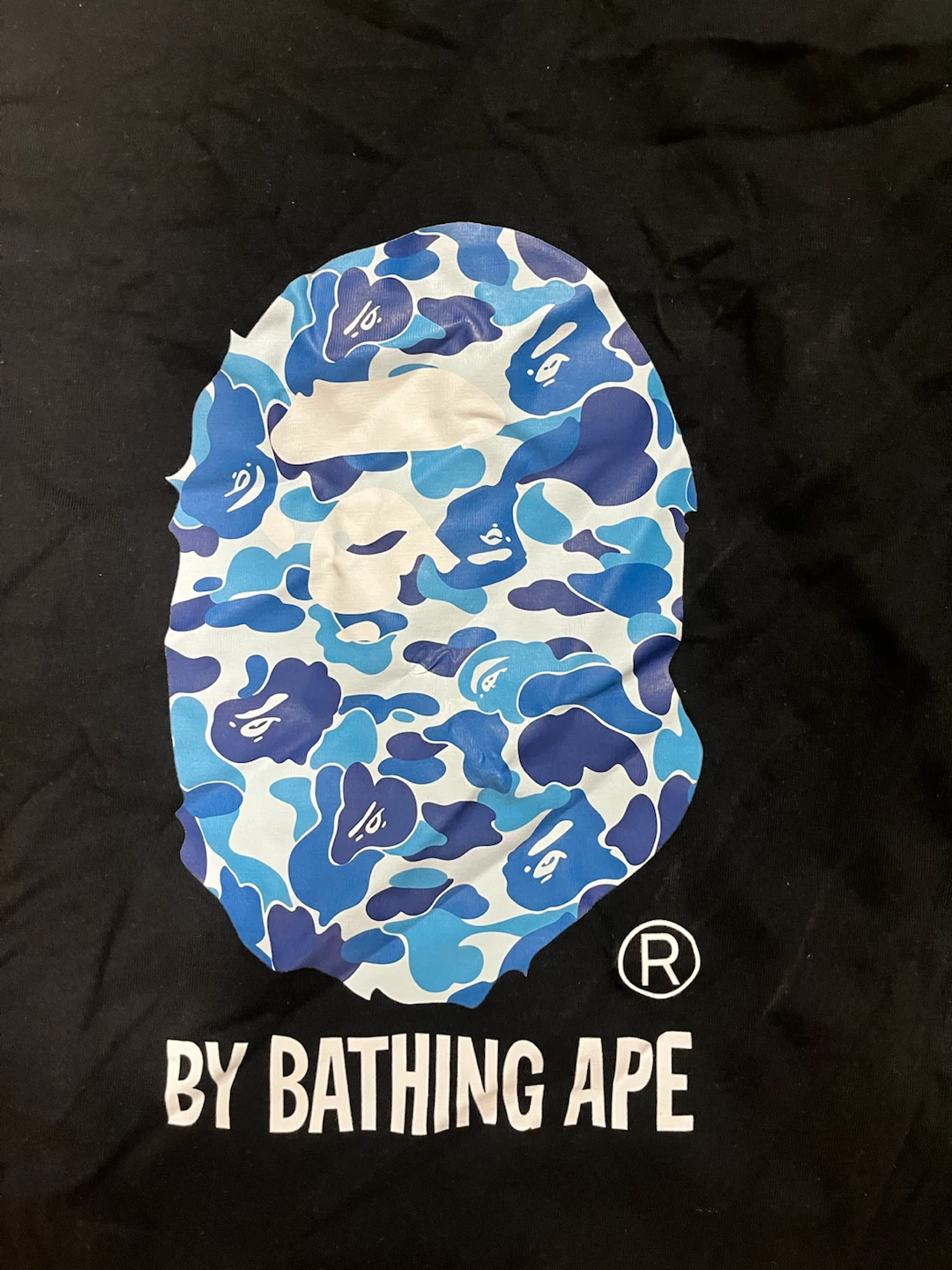 BAPE By Bathing Ape Blue Camo Ape Head T-Shirt