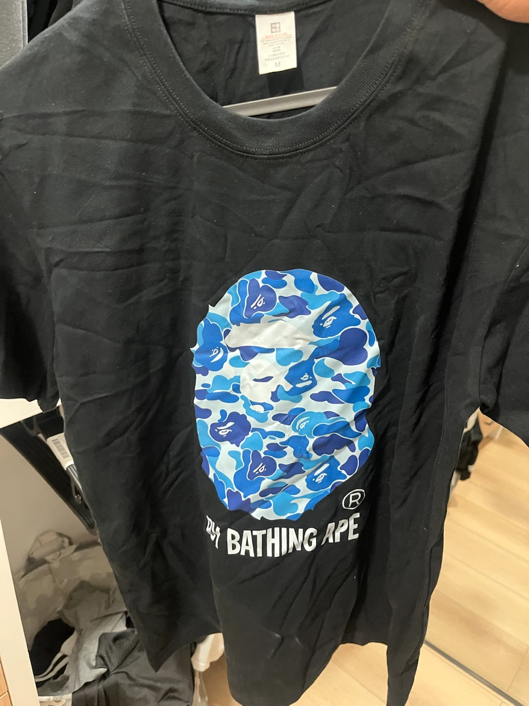 BAPE By Bathing Ape Blue Camo Ape Head T-Shirt - photo 3