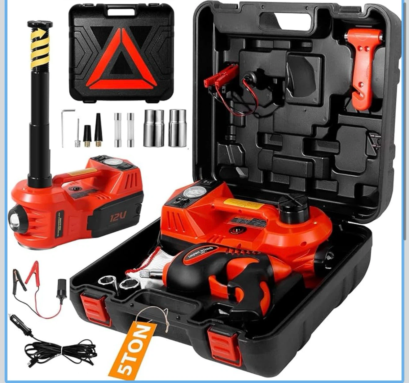 Electric car jack