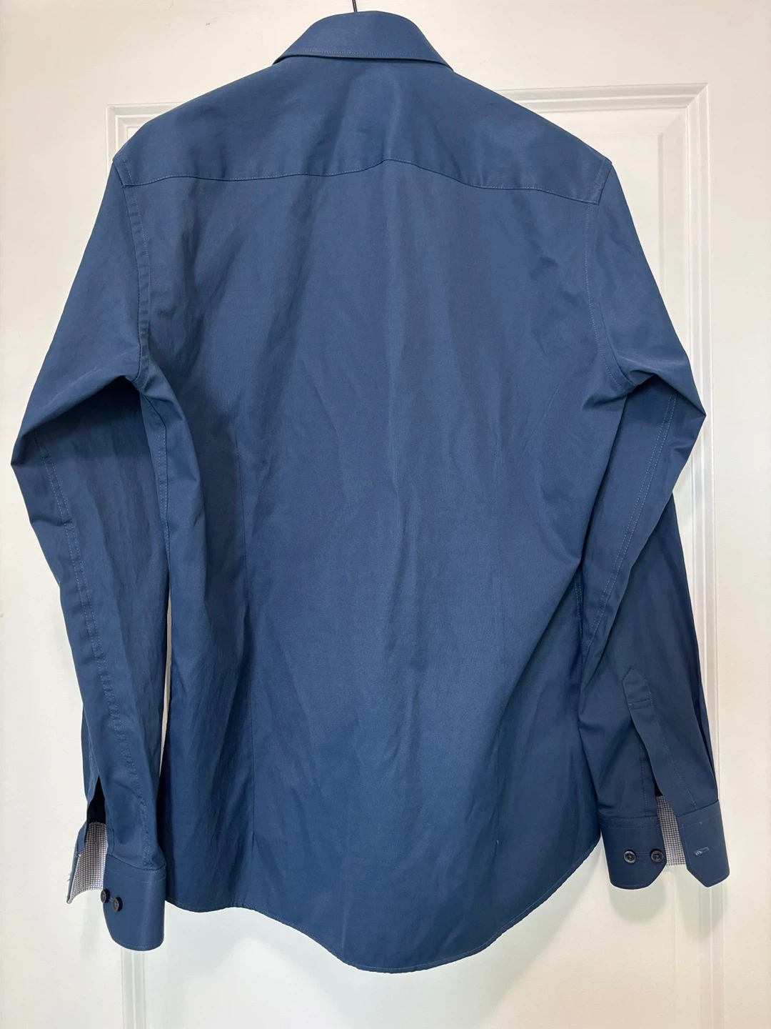 Mens Slim Fit Dress Shirt - Indigo Blue - photo 4
