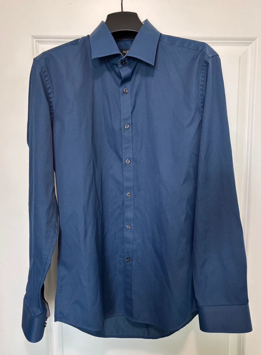 Mens Slim Fit Dress Shirt - Indigo Blue