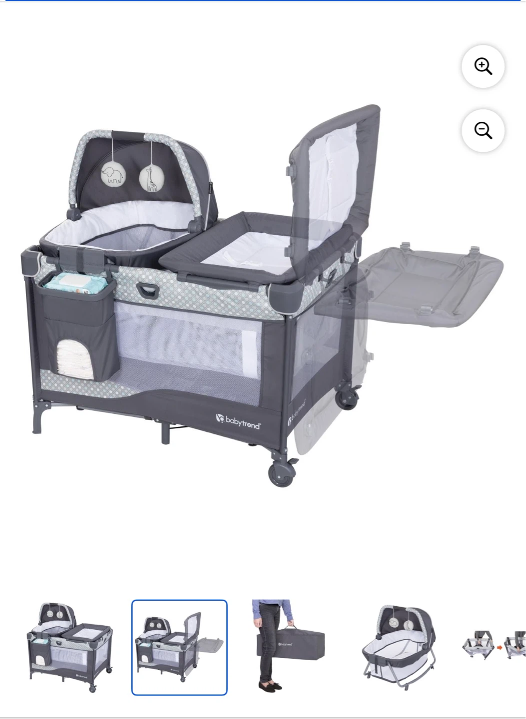 Bassinet/ Baby Trend Nursery Den Playard