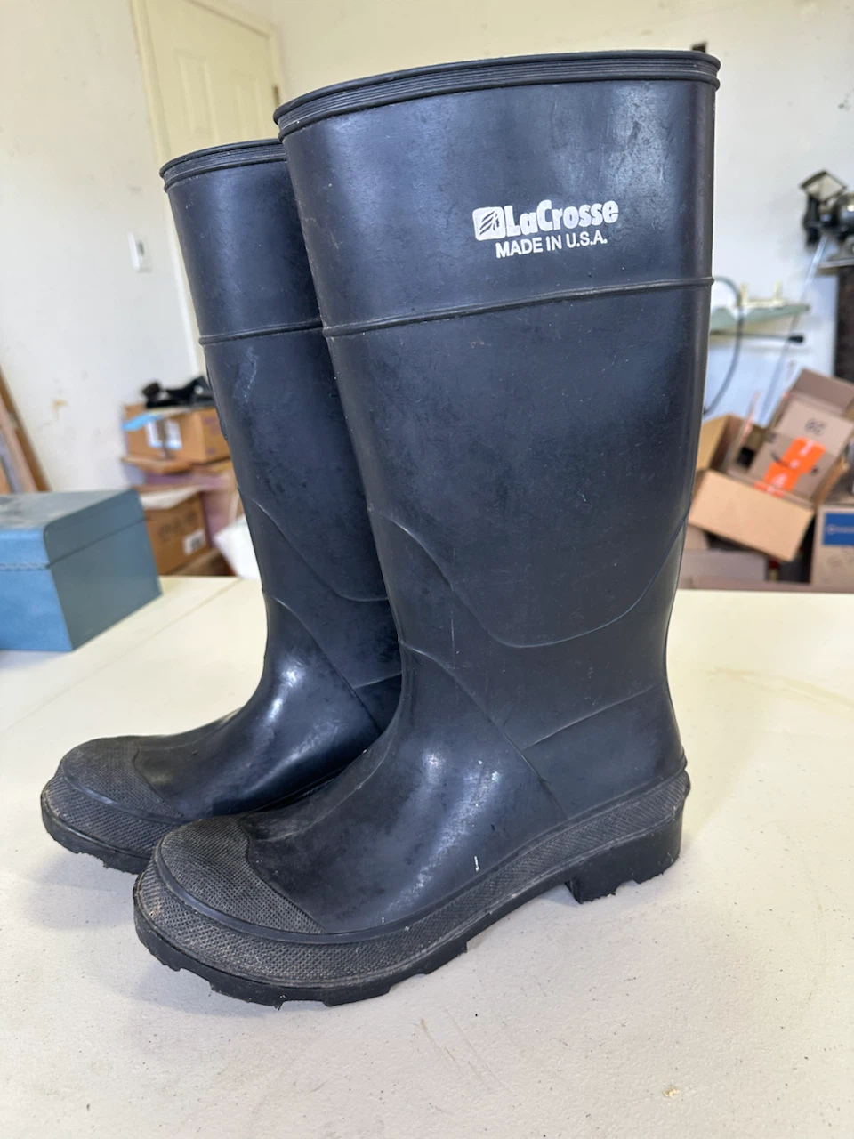 LaCrosse Black Rubber Boots - Made in U.S.A.