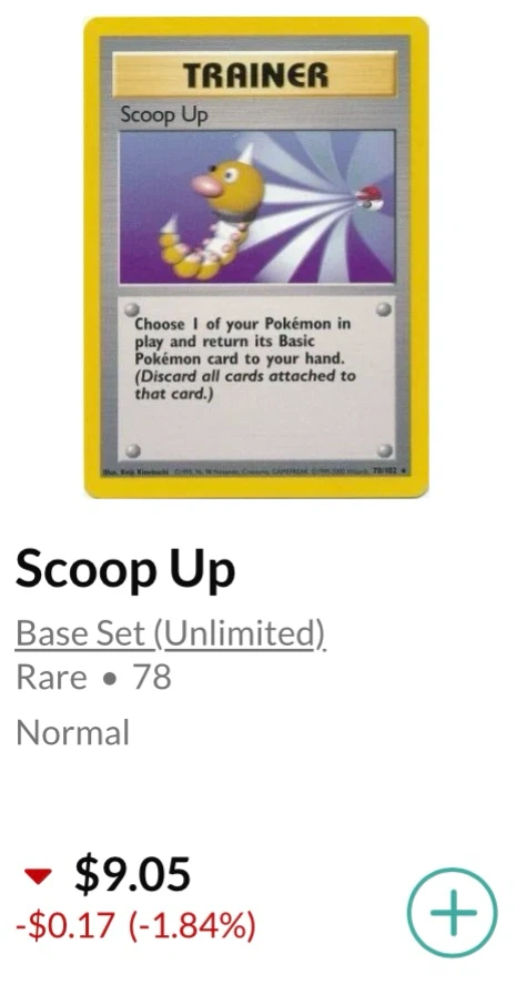 Scoop Up Trainer • Pokémon Base Set (Unlimited) *** - photo 3