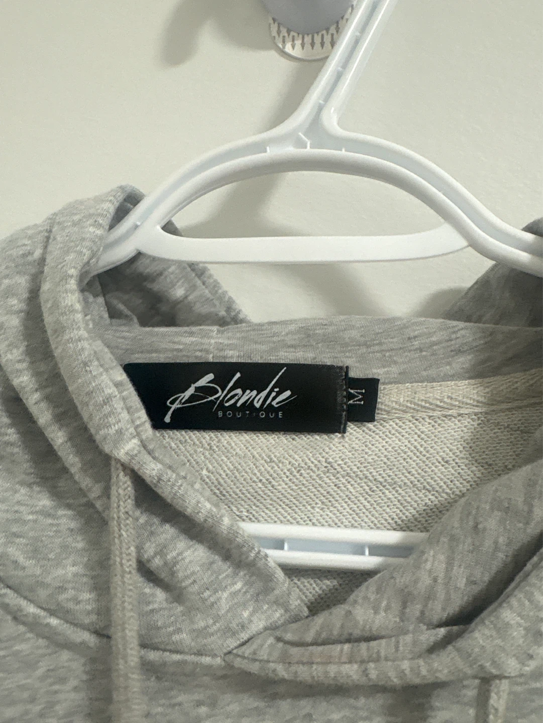 Grey Blondie Boutique Hoodie with Chanel Logo - photo 2