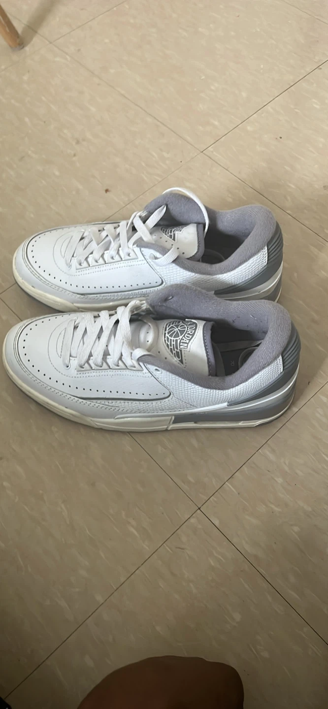 Air Jordan 2 Low White Grey Sneakers - photo 2