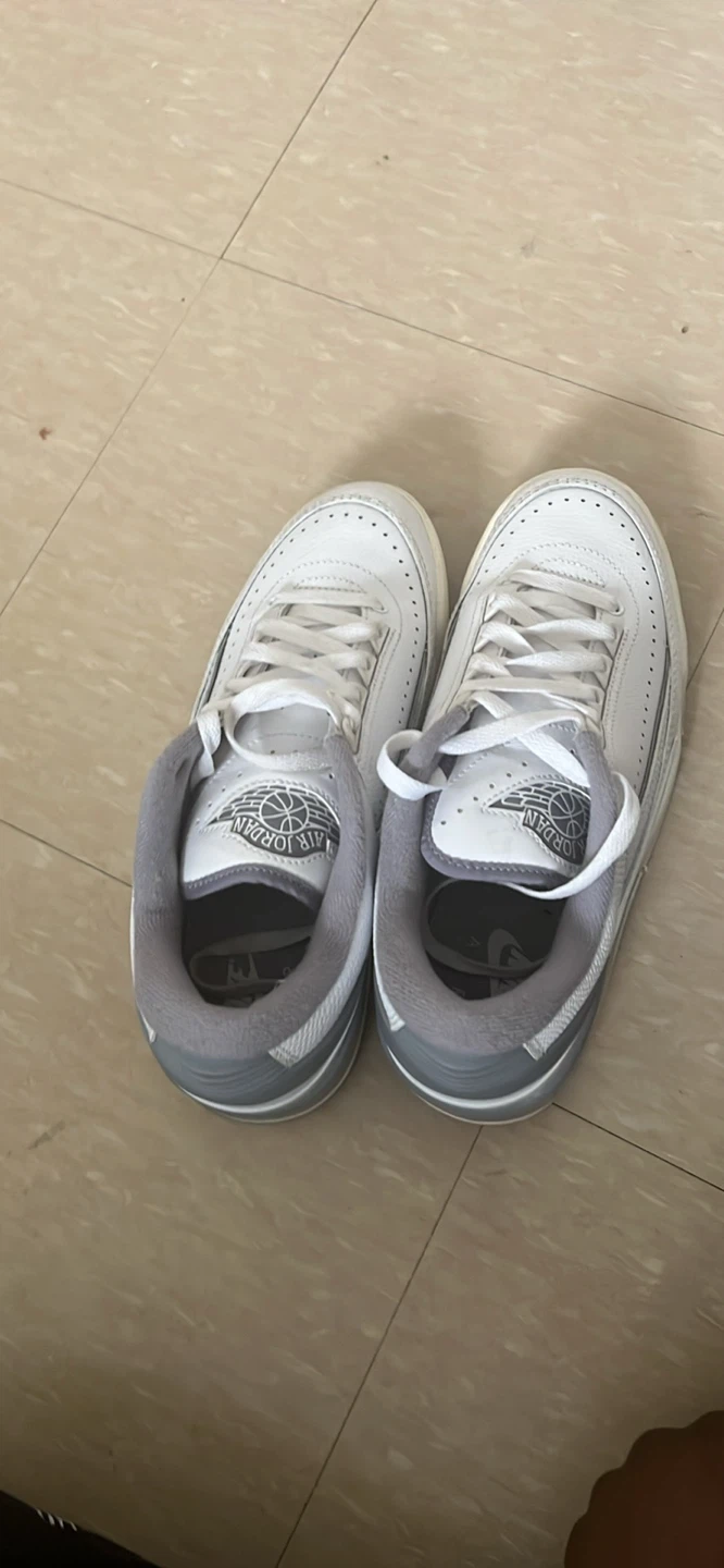 Air Jordan 2 Low White Grey Sneakers - photo 3