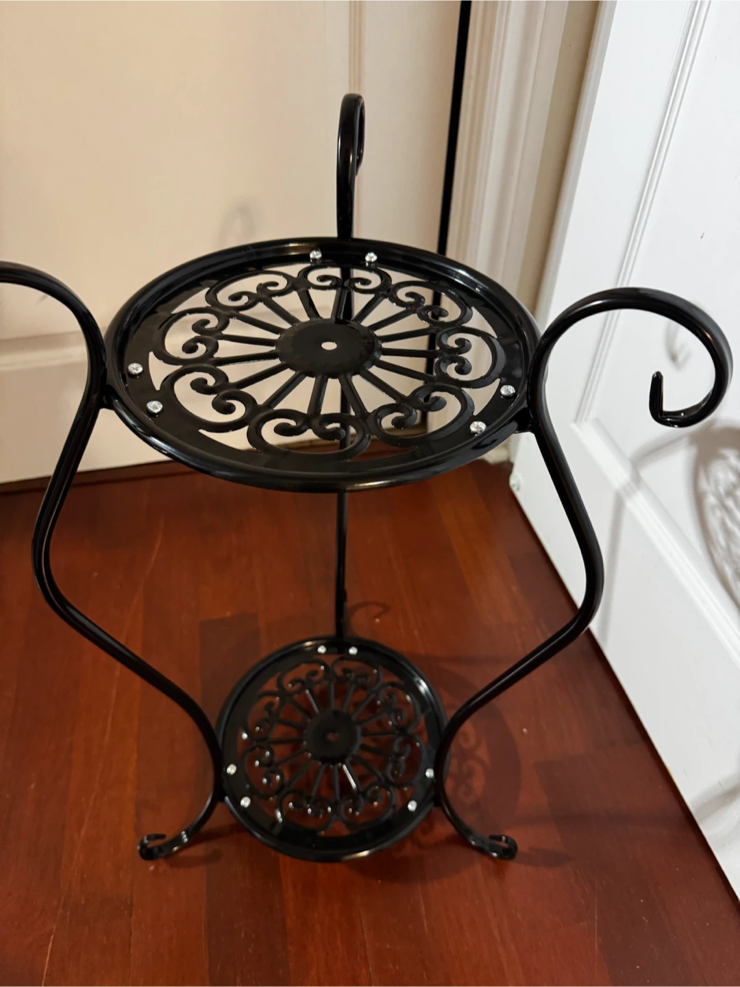 Black Metal Tiered Plant Stand - photo 2