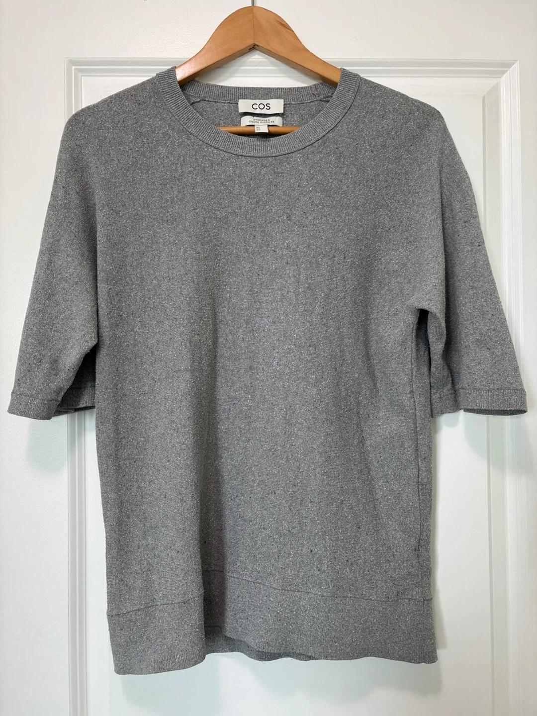 COS Oversized Coupe Oversize Grey Sweater