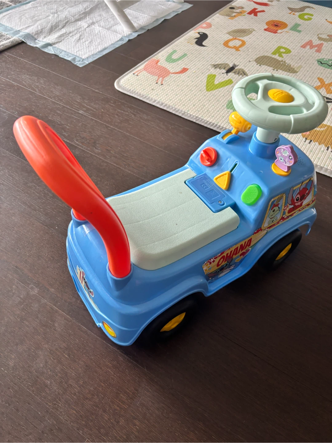 Blue Lilo & Stitch Ride-On Toy Car