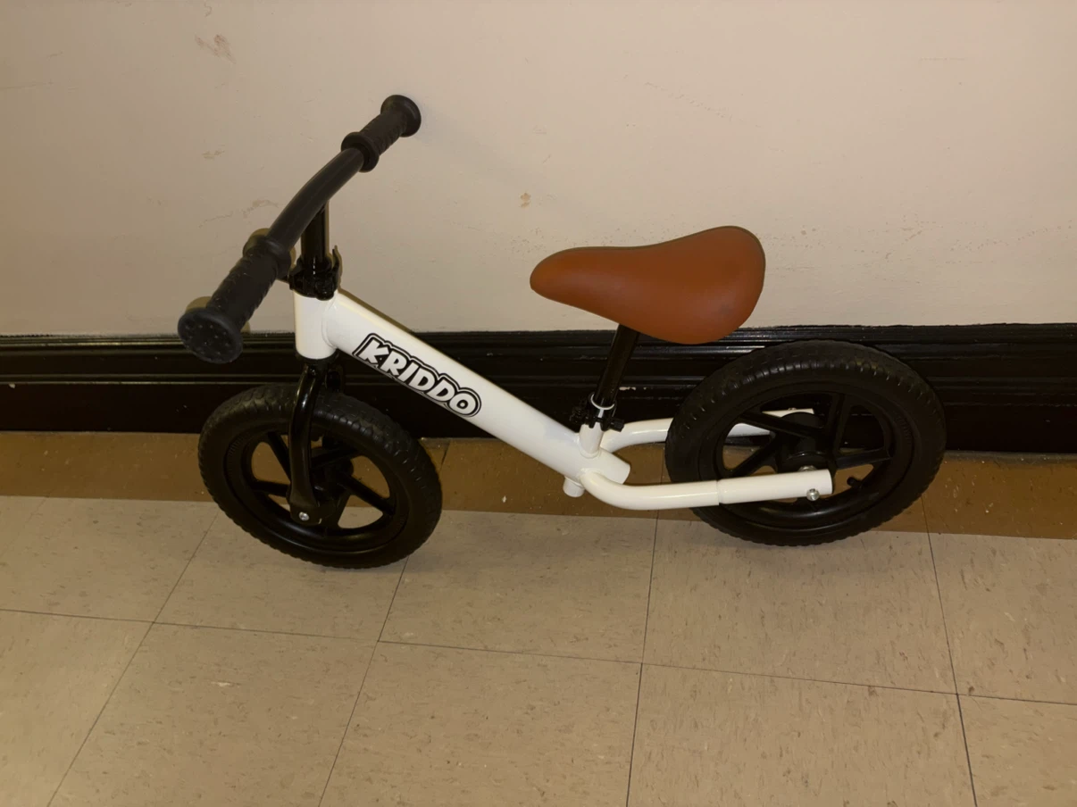 KRIDDO Balance Bike - White