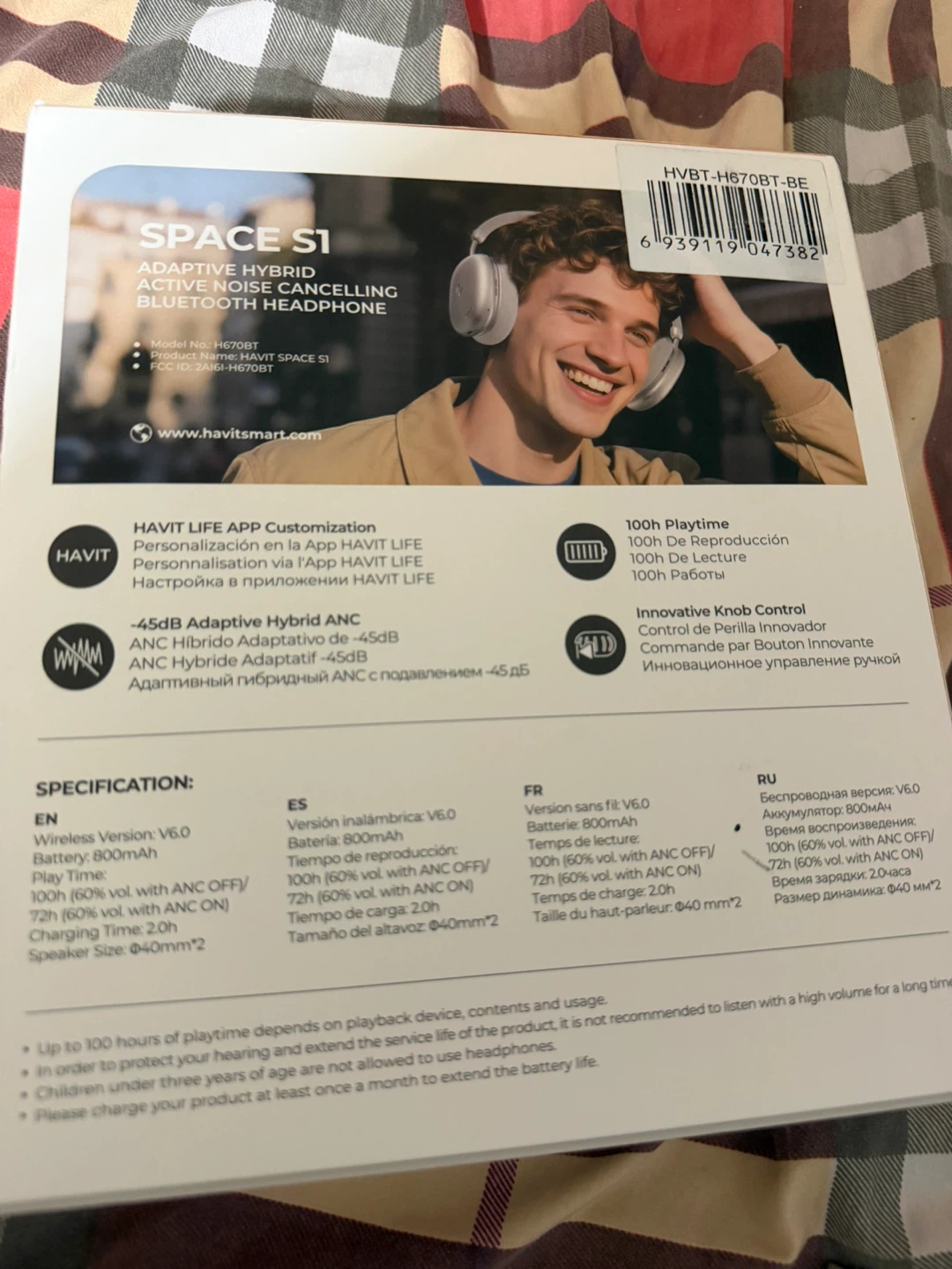 Havit Space S1 Adaptive Hybrid ANC Bluetooth Headphones - photo 2