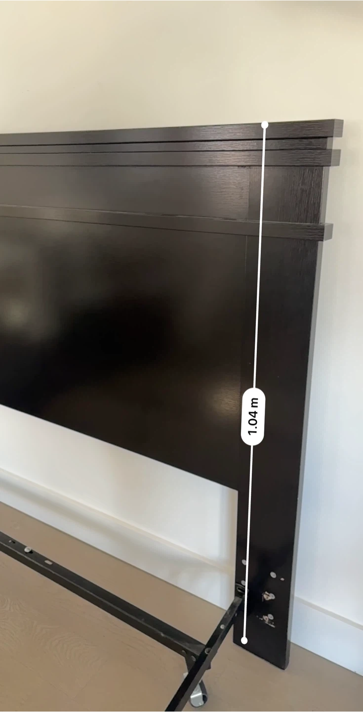 Black Headboard and Bed Frame - photo 3