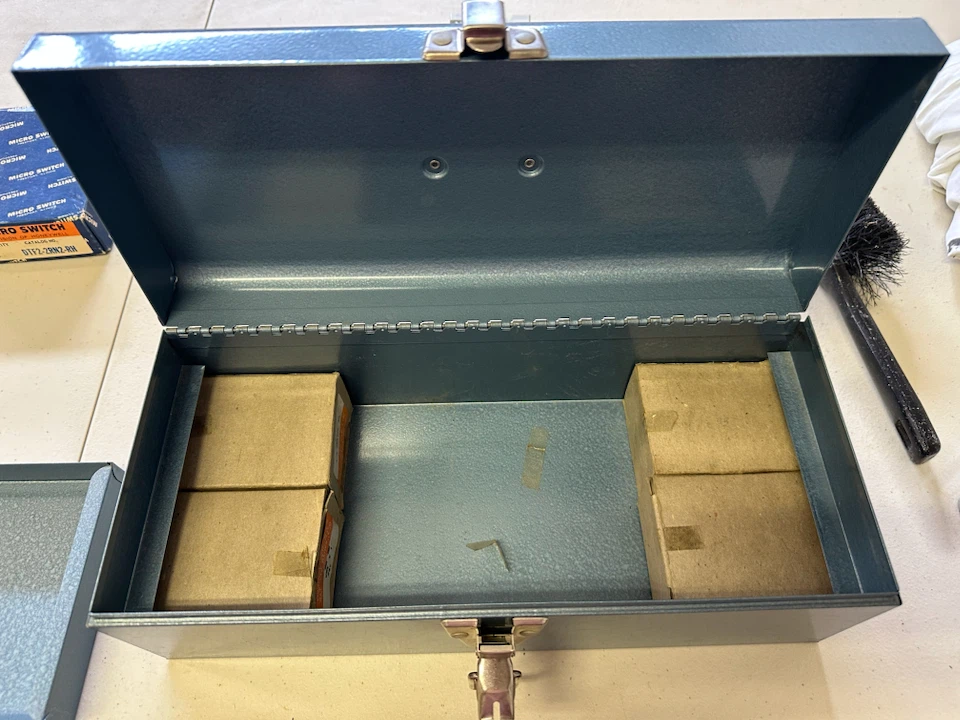 Brass Bolts, nuts & tool box. - photo 4