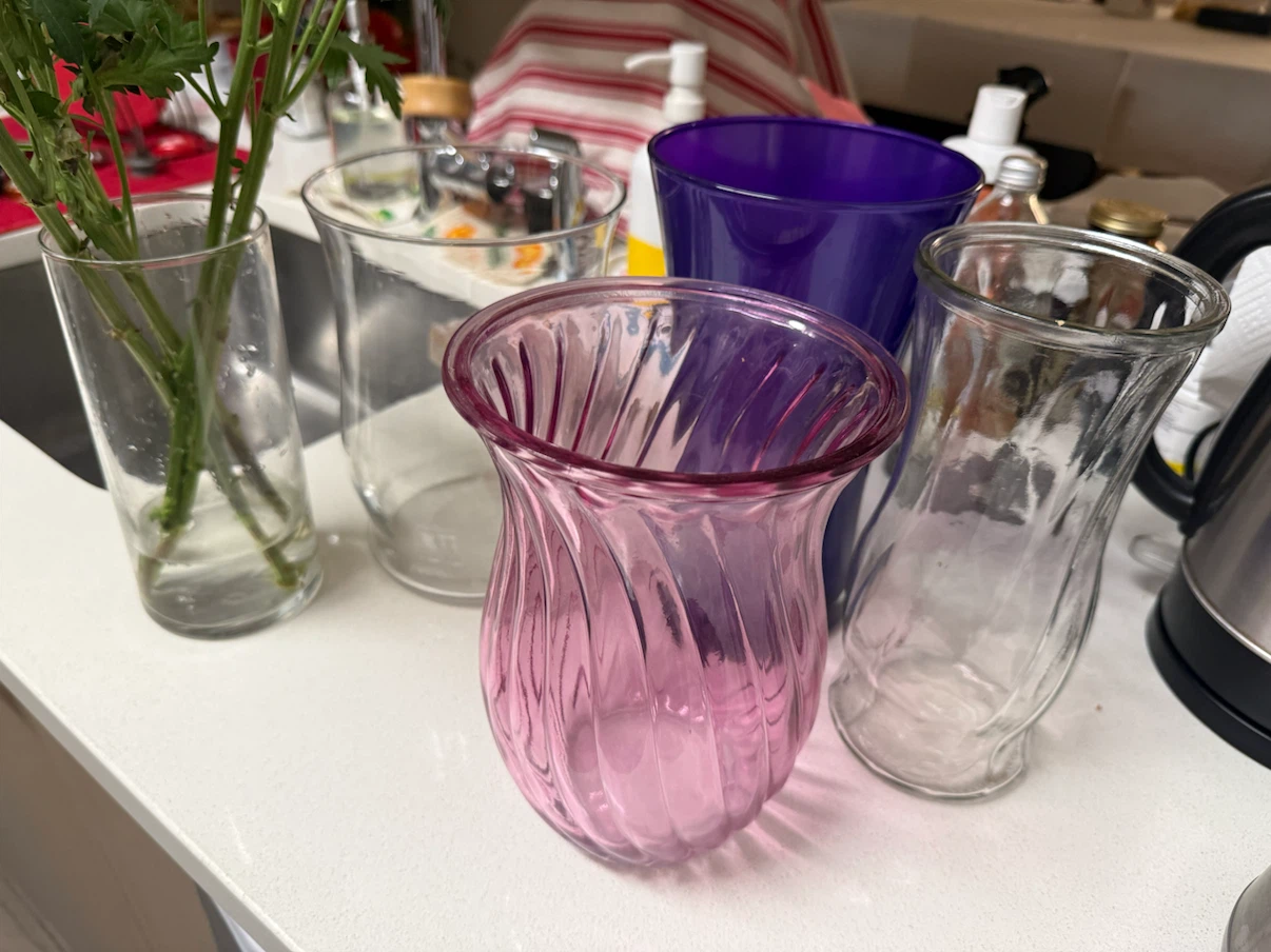 Set of 5 Glass Vases - photo 2
