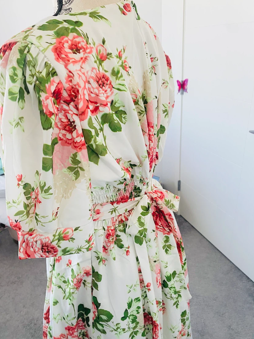 White Floral Midi Dress - photo 5