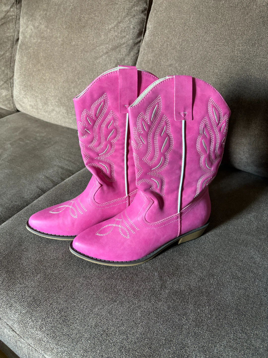 New Mysoft Hot Pink Women's Western Cowboy Boots