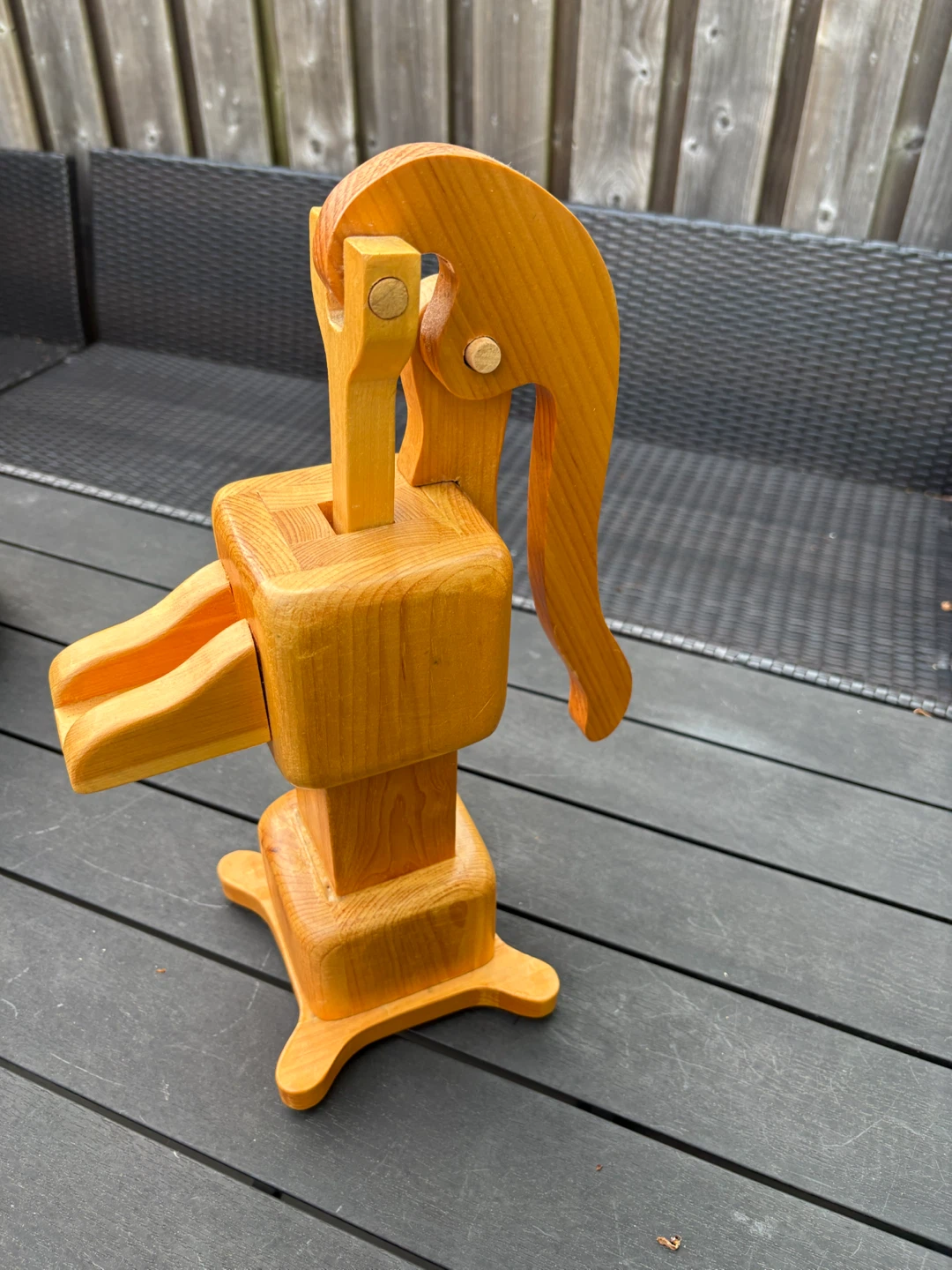 Wooden Water Pump Decor
