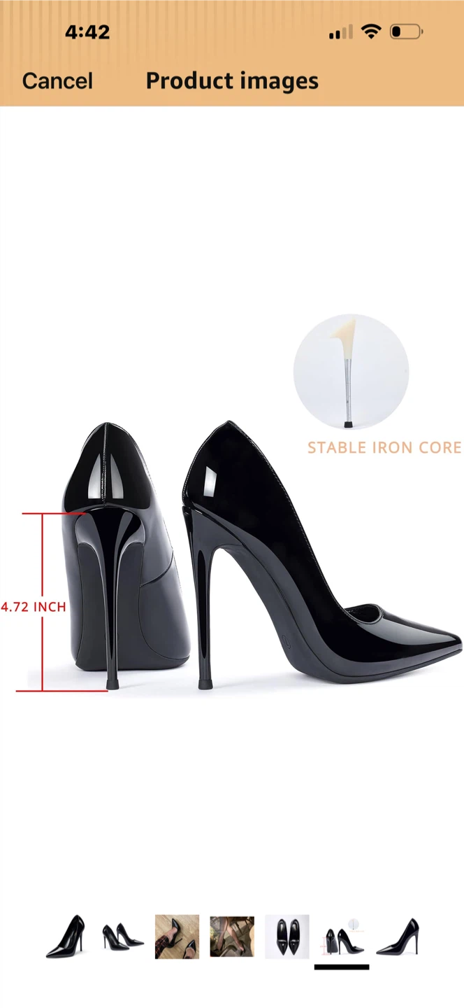 New Genshuo Glossy Black Pumps - photo 5