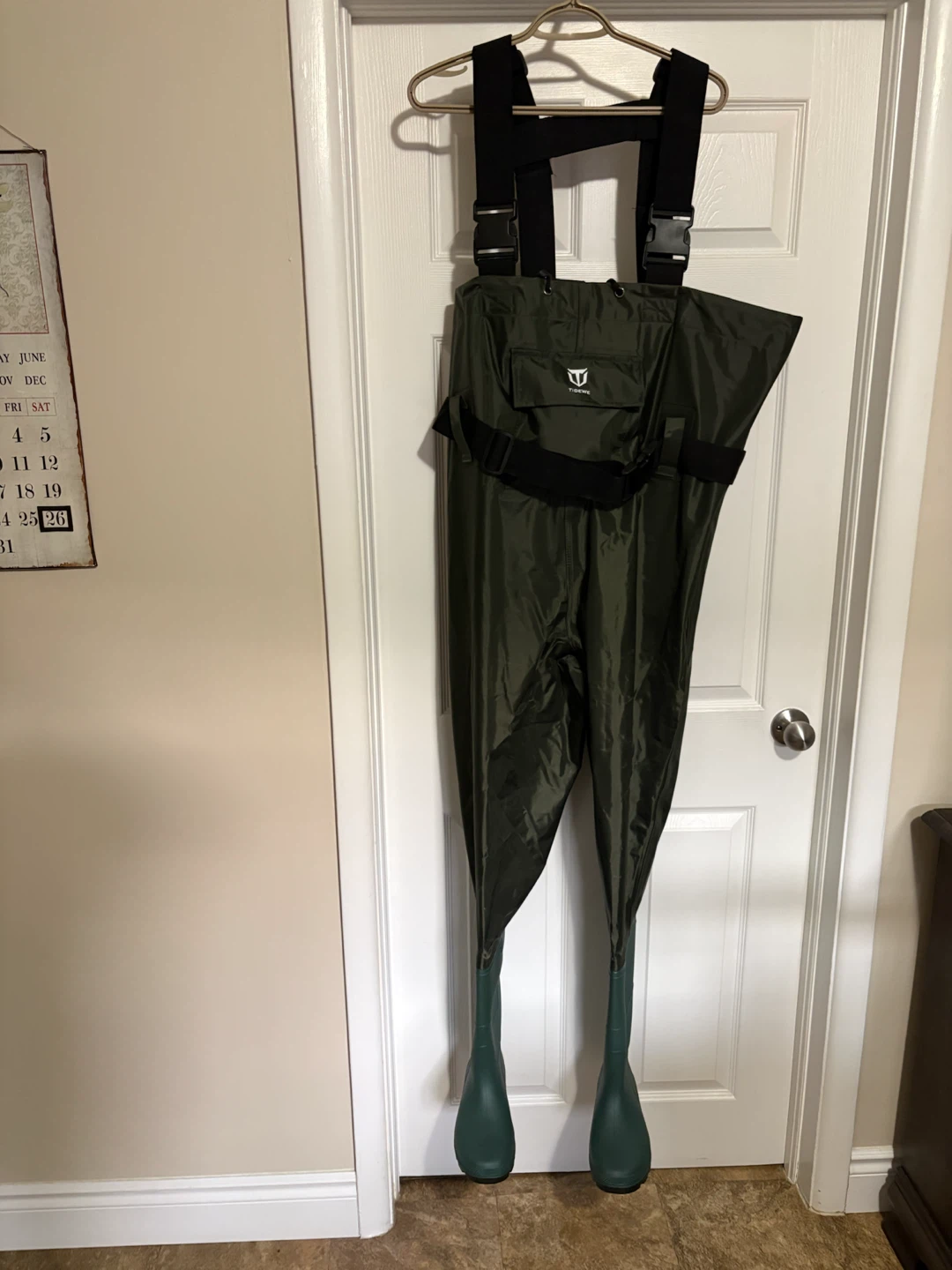 New TideWe Green Bootfoot Chest Waders, Fishing Waders