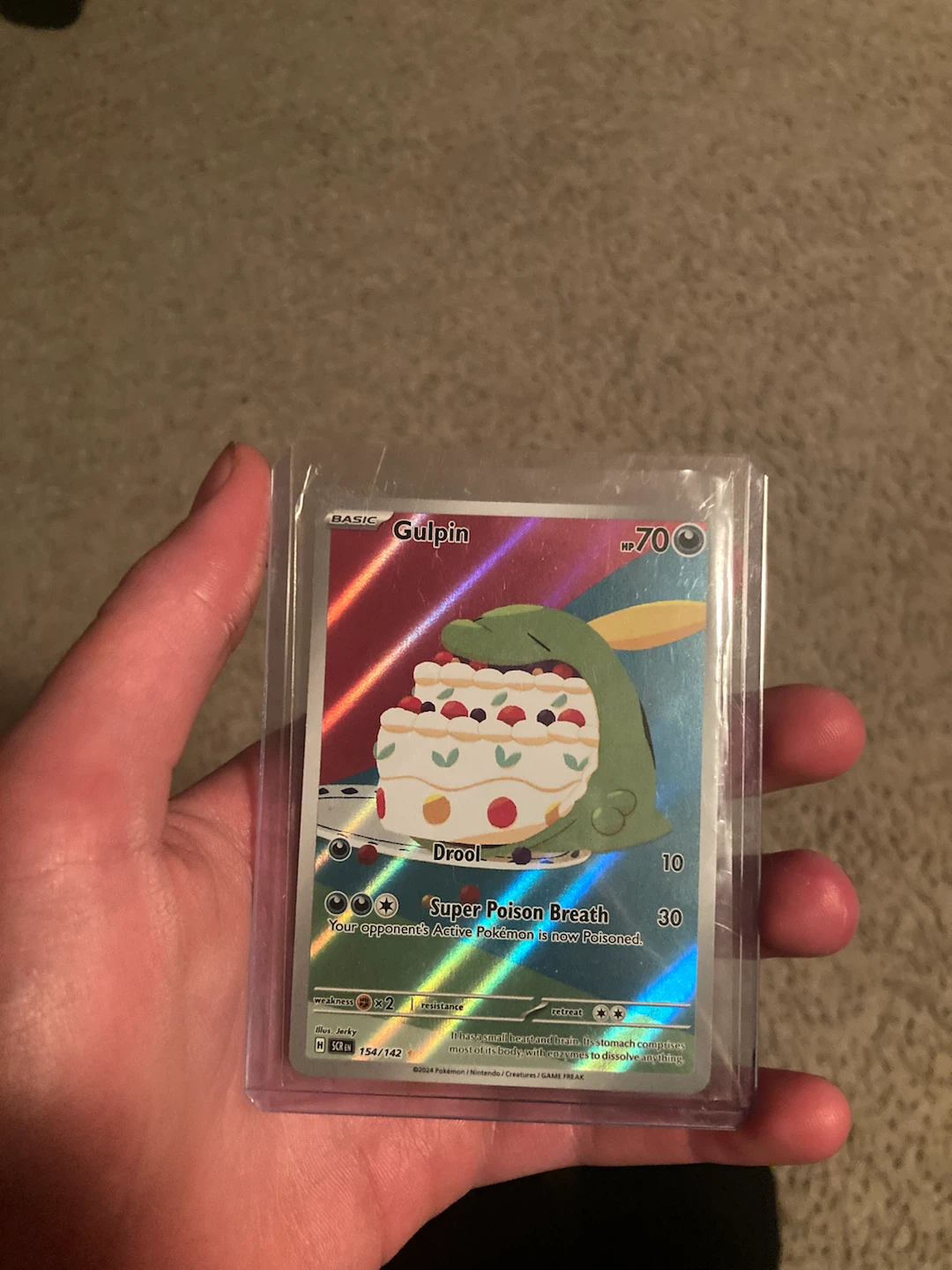 Pokemon TCG Gulpin Card 154/142